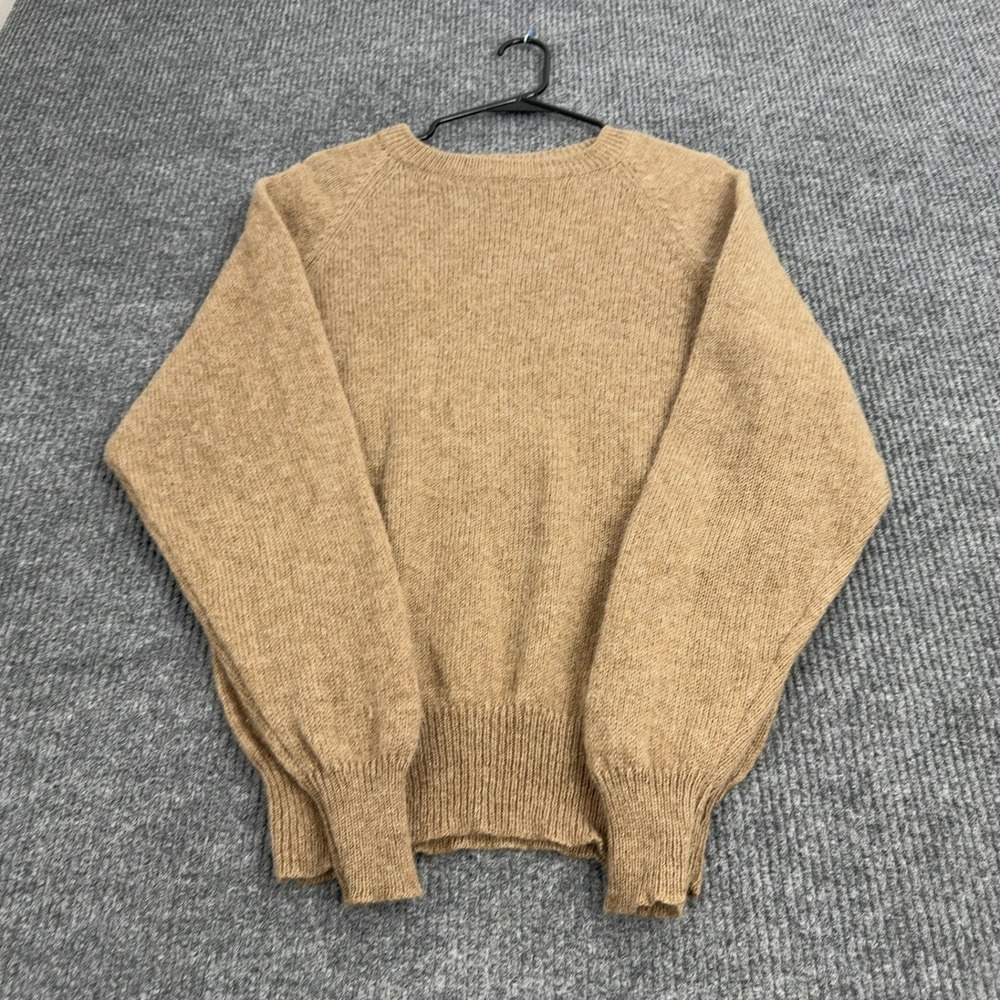 Harbour Classics Sweater Mens L Brown Wool Shetland Crewneck Classic Preppy